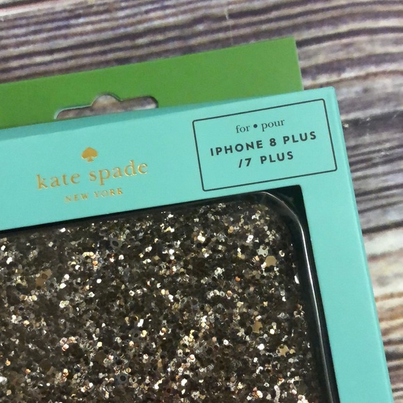 NWT Kate spade glitter wrap folio iPhone 8plus - Picture 3 of 8